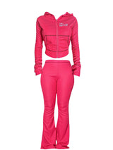 Barbie Pink Waffle Knit Tracksuit Set