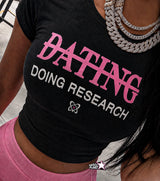 Just Research Black Fitted Tee