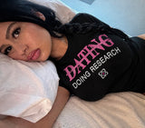 Just Research Black Fitted Tee